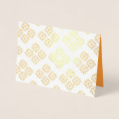 かわいいマンダラ柄 リラックス 誕生日 箔カード (正面)