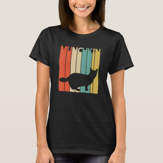 かわいいマンチキン猫 Tシャツ (正面)