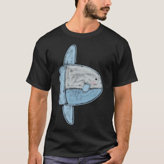 かわいいマンボウのイラスト Tシャツ (正面)