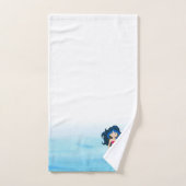 かわいいマーメイドイラストレーション バスタオルセット (ハンドタオル)