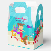 かわいいマーメイドガールカラフルイン海誕生日 フェイバーボックス (オープン)
