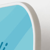 かわいいマーメイドガールビーチパーソナライズされたキッズシーサイド ピックルボールラケット (左詳細)