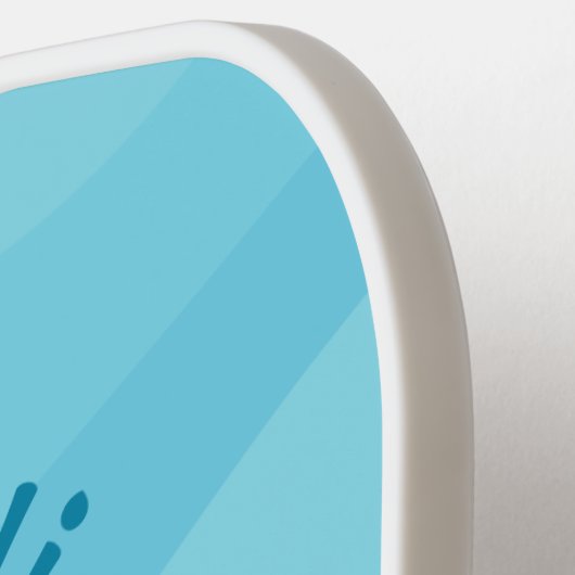 かわいいマーメイドガールビーチパーソナライズされたキッズシーサイド ピックルボールラケット (左詳細)