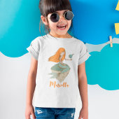 かわいいマーメイドガール誕生日 Tシャツ