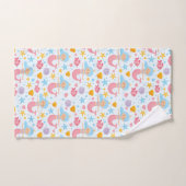 かわいいマーメイドシーシェル海ライフビーチパターン バスタオルセット (ハンドタオル)