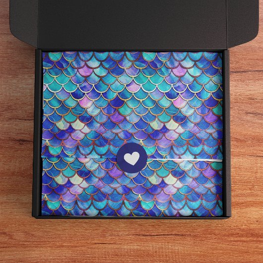 かわいいマーメイドパタはかりで測ーン女子誕生日 薄葉紙