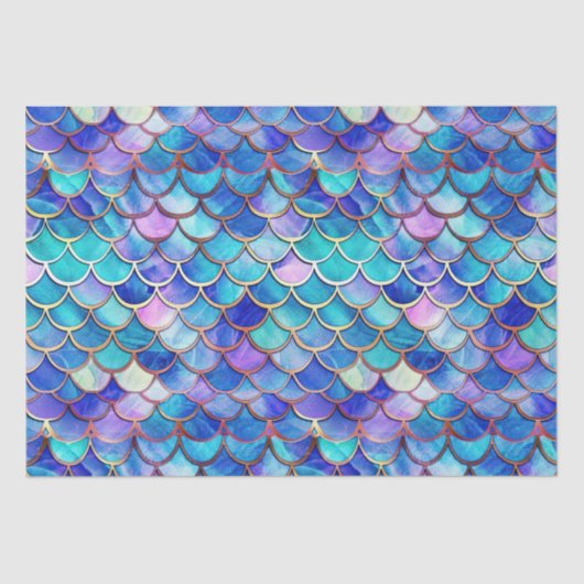 かわいいマーメイドパタはかりで測ーン女子誕生日 薄葉紙 (正面)