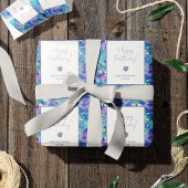 かわいいマーメイドパターはかりで測ン小さな女の子誕生日 ラッピングペーパー