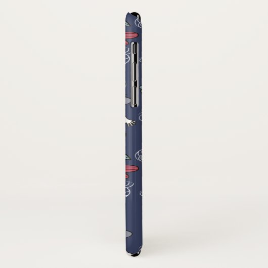 かわいいマーメイドパターン名前をカスタムするの携帯ケース Case-Mate iPhoneケース (裏面/左)