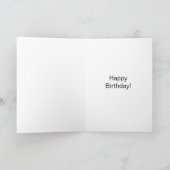 かわいいマーメイドパーソナライズされたエイジ誕生日 カード (内部)