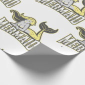 かわいいマーメイドパーティーイエローラッピング紙 ラッピングペーパー (角)