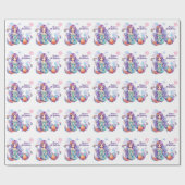 かわいいマーメイドパーティー ラッピングペーパー (フラット)