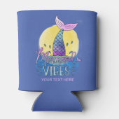 かわいいマーメイドビーズネーム海ビーチ 缶クーラー (裏面)