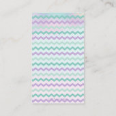 かわいいマーメイドベビーシャワーおむつラッフルチケット エンクロージャーカード (裏面)