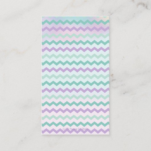 かわいいマーメイドベビーシャワーおむつラッフルチケット エンクロージャーカード (裏面)