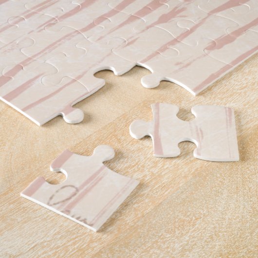 かわいいマーメイドマザーとベビーポートレートイラストレーション ジグソーパズル (側面)