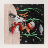 かわいいマーメイドライディングバイク ジグソーパズル (横)