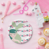 かわいいマーメイド海水中競技ガールズバースデーパーティー ペーパープレート (パーティー)