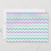 かわいいマーメイド誕生日ザシープールパーティー 招待状 (裏面)