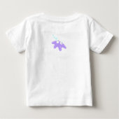 かわいいマーメイドTシャツ ベビーTシャツ (裏面)