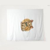 かわいいミイラ猫 – 古代エジプトのアートオーバーサイズT市 タペストリー (正面(横))