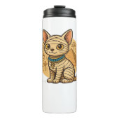 かわいいミイラ猫 – 古代エジプトのアートオーバーサイズT市 タンブラー (正面)