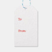 かわいいミオウィキャットクリスマスギフトラベル ギフトタグ (裏面)