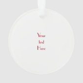 かわいいミオウィクリスマスキャットフレンズオーナメント オーナメント (裏面)