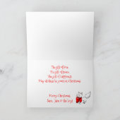 かわいいミオウィクリスマス猫ちゃん カード (内部)