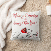 かわいいミオウィクリスマス猫ちゃん クッション (ブランケット)