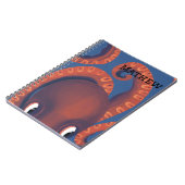 かわいいミカンパーソナライズされたタコ ノートブック (左側)