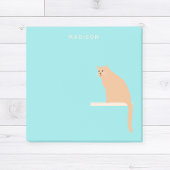 かわいいミジンジャーキャットノートの名前 ポストイット