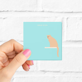 かわいいミジンジャーキャットノートの名前 ポストイット