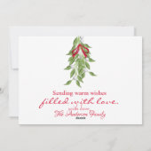 かわいいミステレトークリスマス写真テンプレート シーズンカード (裏面)