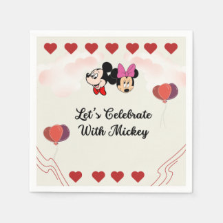かわいいミッキー スタンダードカクテルナプキン