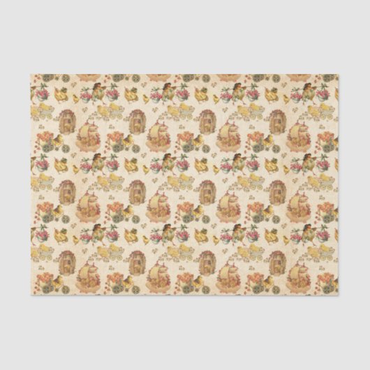 かわいいミックスイースターパターンパーティー組織 薄葉紙 (正面)