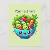 かわいいミックスベジタブルカスタマイズ ポストカード (正面)