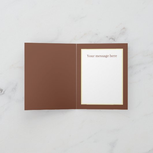 かわいいミックス赤ん坊の動物は任意の目的を追加文字 カード (内部)