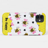 かわいいミツバチコームiPhoneケース Case-Mate iPhoneケース (裏面(横))