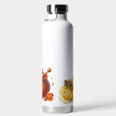 かわいいミツバチ、ミツバチの巣、蜂蜜の瓶 ウォーターボトル (右面)