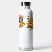 かわいいミツバチ、ミツバチの巣、蜂蜜の瓶 ウォーターボトル (右面)