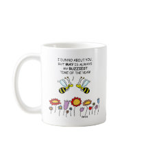 かわいいミツバチ&メイ花ガーデナーママ両面