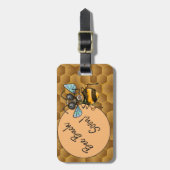 かわいいミツバチ ラゲッジタグ (正面縦)