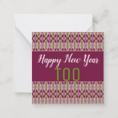 かわいいミニクリスマスカード クリスマスメッセージ ノートカード (裏面)