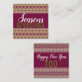 かわいいミニクリスマスカード グリーティングカード ノートカード (正面/裏面)