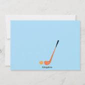 かわいいミニゴルフの男の子のパーティの招待状 招待状 (裏面)