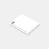 かわいいミニチュアシュナウザー漫画のパーソナライズされたノート ポストイット (アングル)