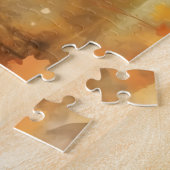 かわいいミニチュアシュナウツァードッグ/秋/秋 ジグソーパズル (側面)