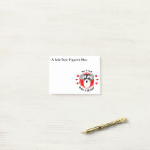 かわいいミニチュア・シュナウツァーのお母さんかパパ ポストイット (デスク上)