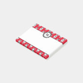 かわいいミニチュア・シュナウツァーの子犬パターン ポストイット (アングル)